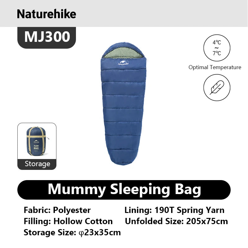 Naturehike Mummy Sleeping Bag Ultra Winter Warm For Adults MJ300
