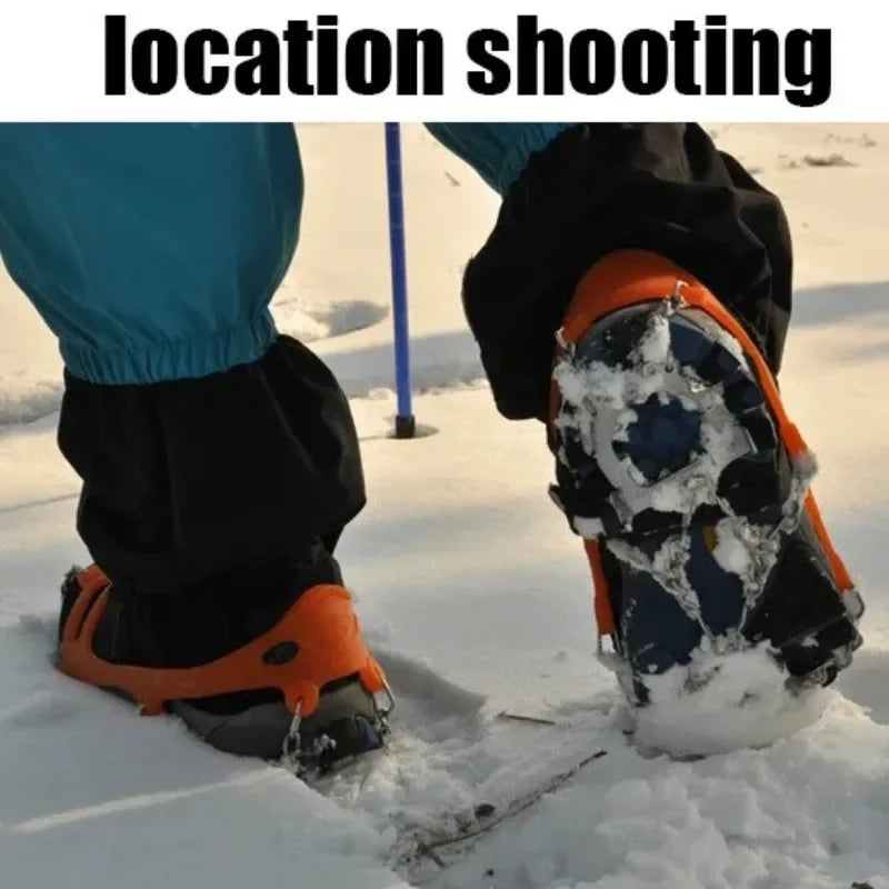 Ice Gripper Spikes for Shoes Winter Anti Slip Hiking Climbing