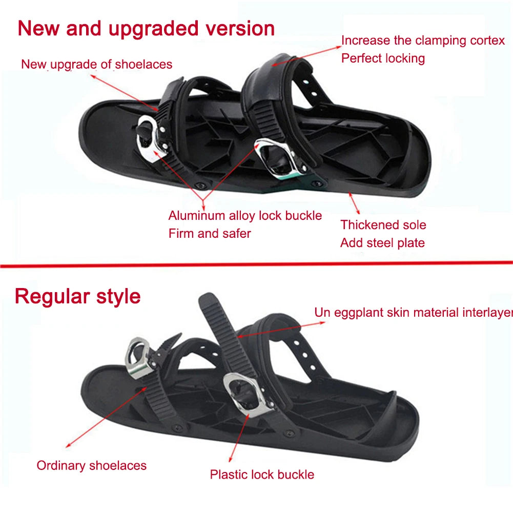 Mini Short Ski Skates For Winter Snow Sports By Hign-concerned