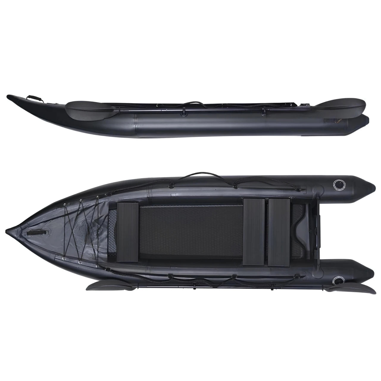 Ikuby 2 Person Inflatable Fishing Kayak PVC Boat For Anglers
