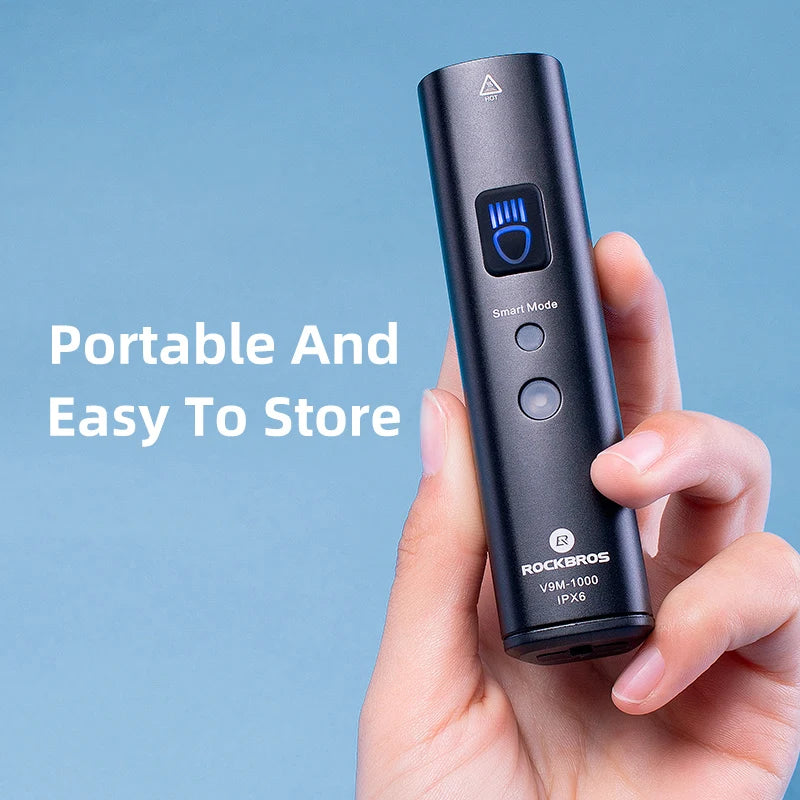 ROCKBROS Bike Light 1000 Lumen Front MTB Lamp 4000mAh TypeC