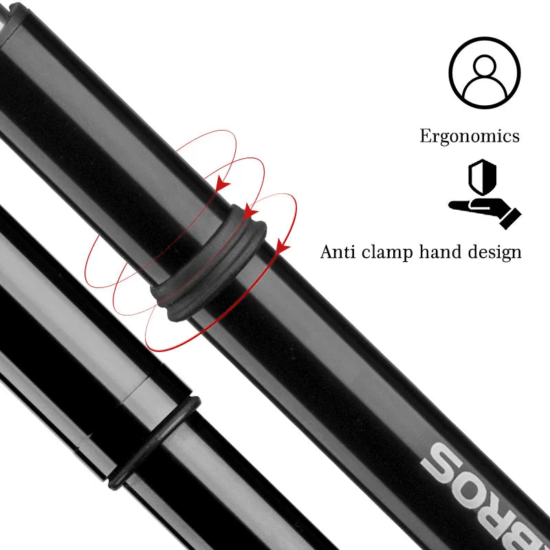 Rockbros 150 PSI Portable Bike Pump Presta Schrader Aluminum