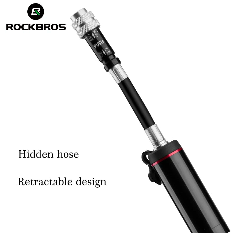 Rockbros 150 PSI Portable Bike Pump Presta Schrader Aluminum