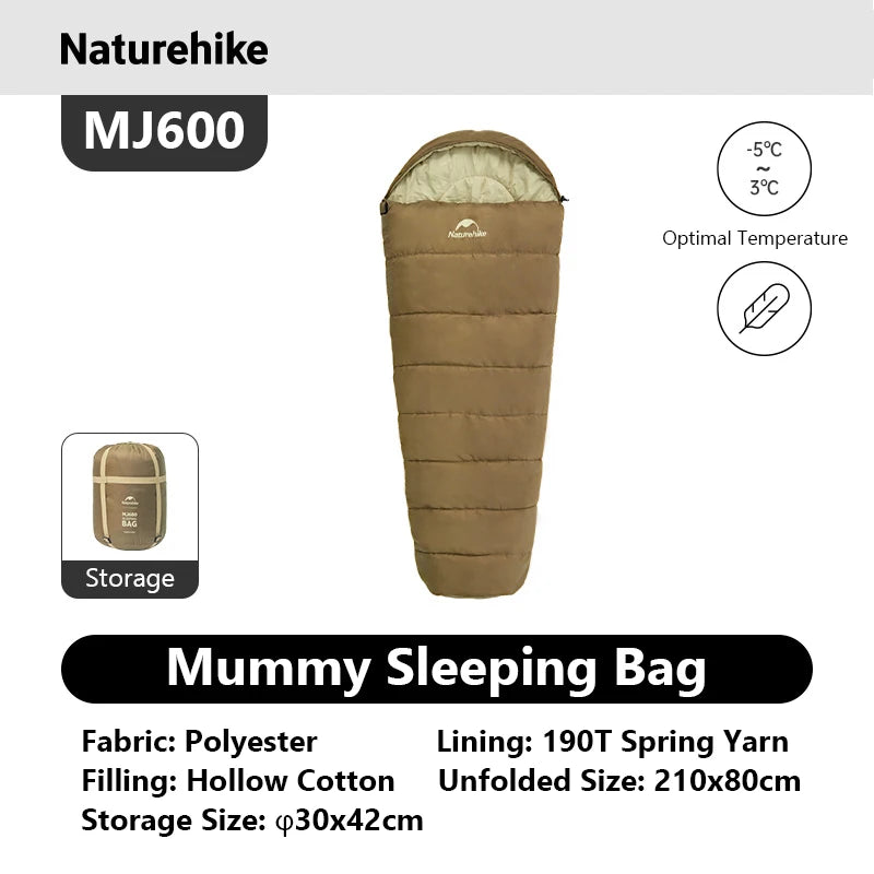 Naturehike Mummy Sleeping Bag Ultra Winter Warm For Adults MJ300