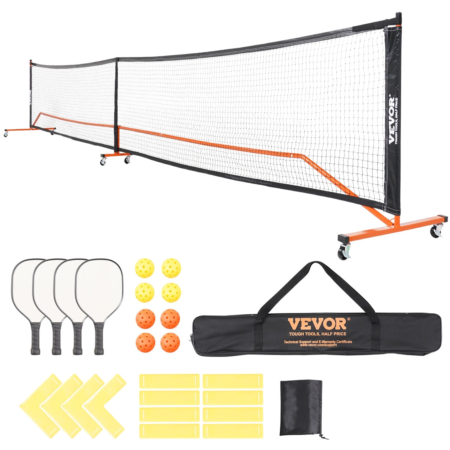 SucceBuy Portable Pickleball Net System Regulation Court Line