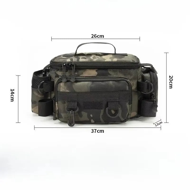 Multifunctional Fishing Backpack for Men with Large Capacity Rod Storage