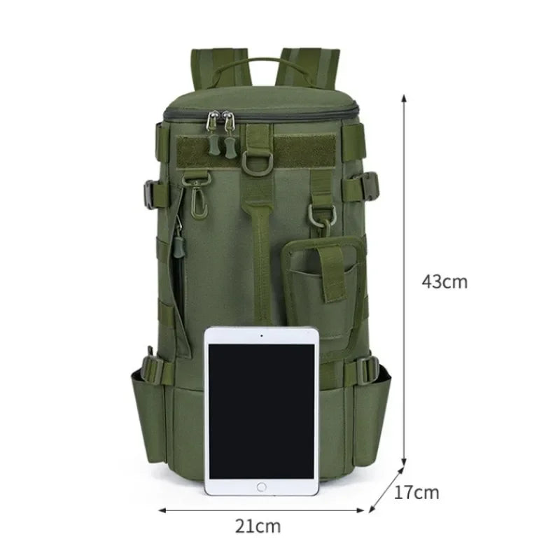 Multifunctional Fishing Backpack for Men with Large Capacity Rod Storage