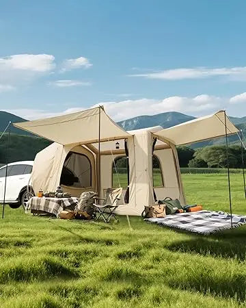 Inflatable SUV Camping Tent 2In1 Back Of Vehicle Shelter