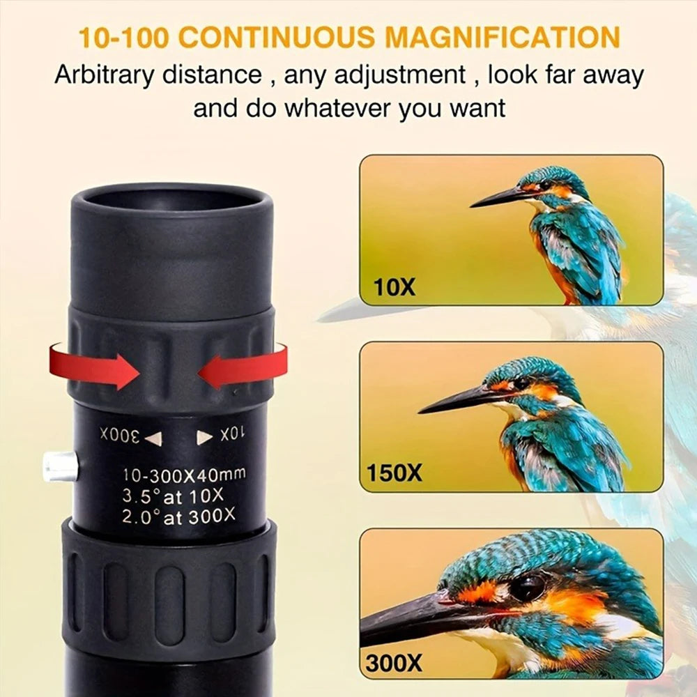 Eyepiece Manual Focus Rubber Monocular for Outdoor Activities