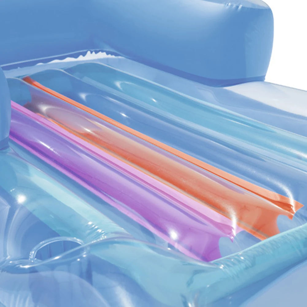 JOCESTYLE Inflatable Water Lounger Chair Floating Pool Seat With BackrestIntegrated