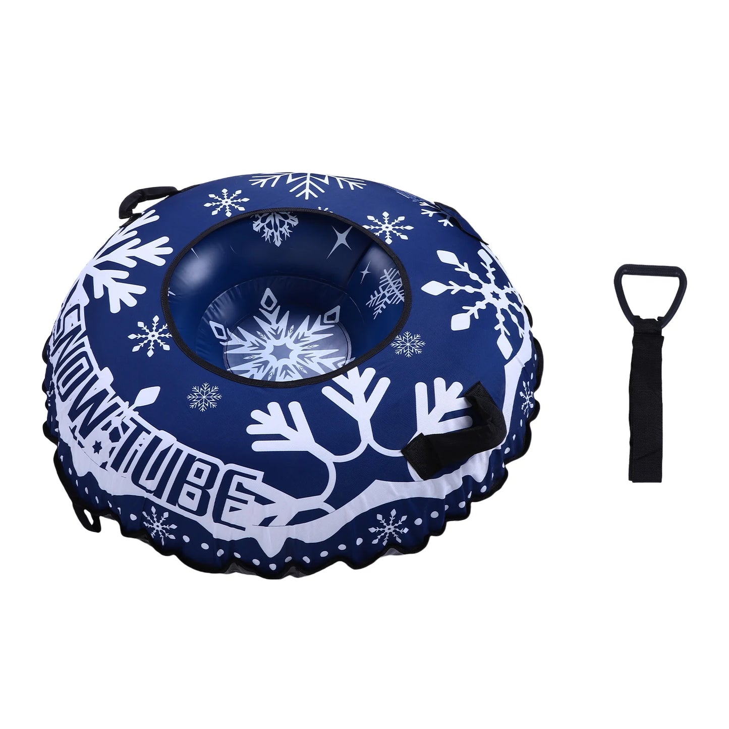 Inflatable Snow Tube Sled Heavy Duty for Sledding with Handles