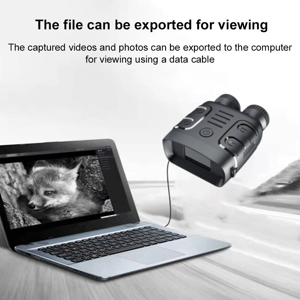 HD 1080P Digital Night Binoculars 2.4 Inch Screen 5X Zoom