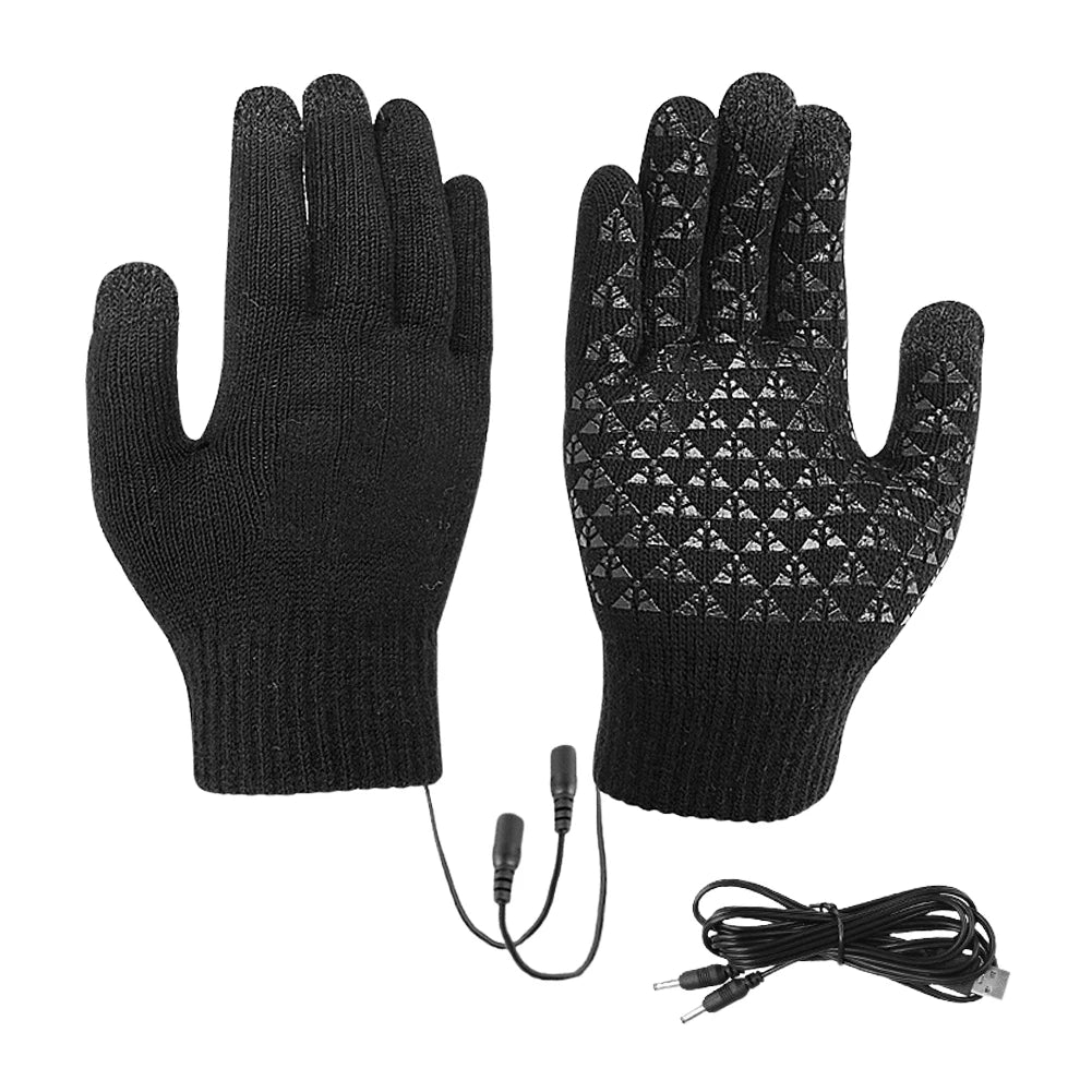 APWIKOGERCN USB Heated Gloves Touch Screen for Outdoors