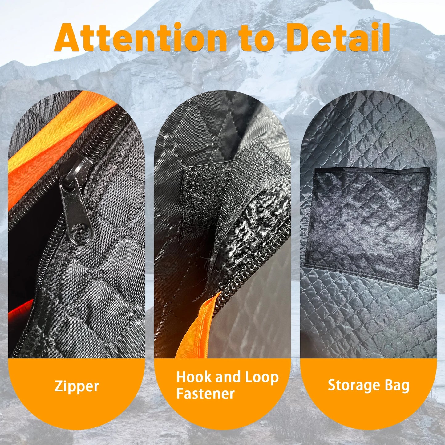 Pakicetus Portable Outdoor Ice Fishing Shelter With Windproof Windows