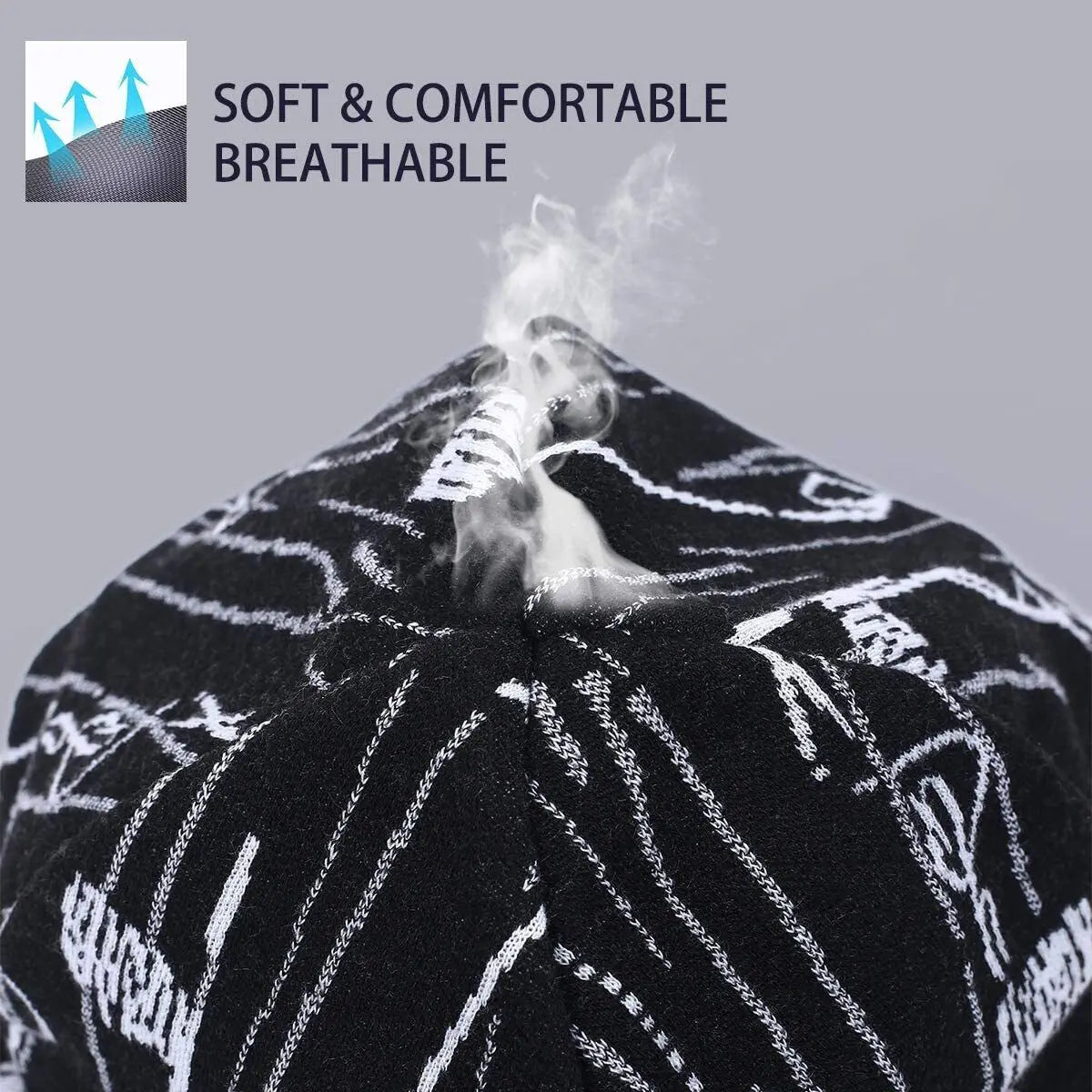 Winter Soft Cotton Beanie Double Layer Windproof Liner