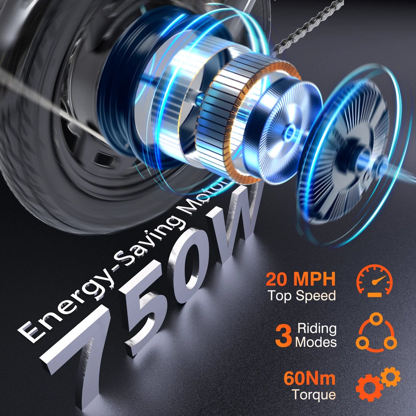 Bodywel Folding Electric Bike 1000W For Urban Commute With Dual Disc Brakes