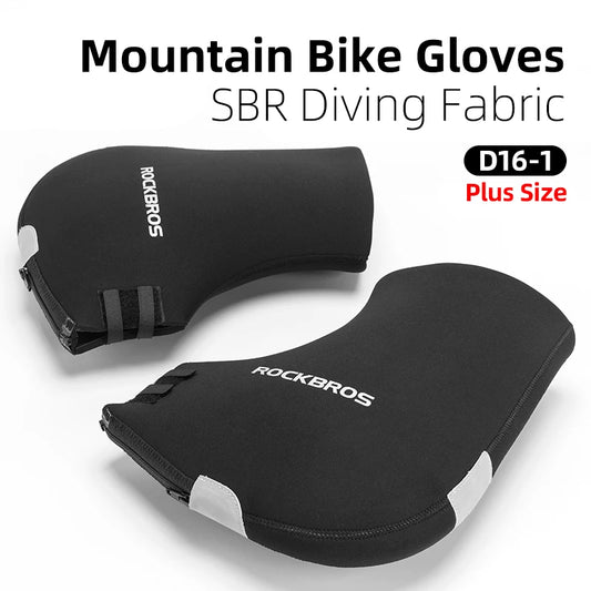 RockBros Winter Cycling Bar Gloves Windproof Keep Warm Mitts