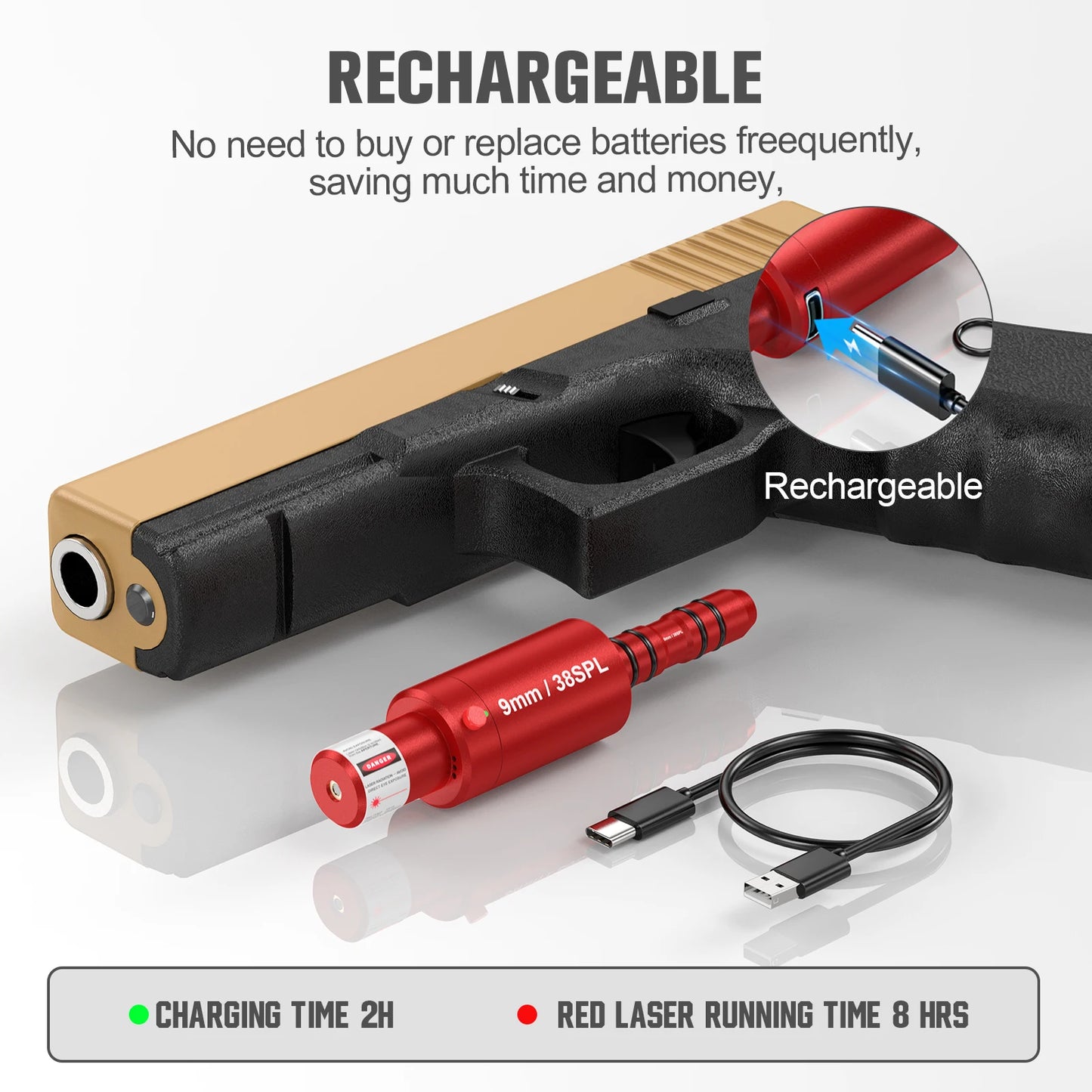 High Concerned Pistol And Rifle Dry Fire Laser Training Tool