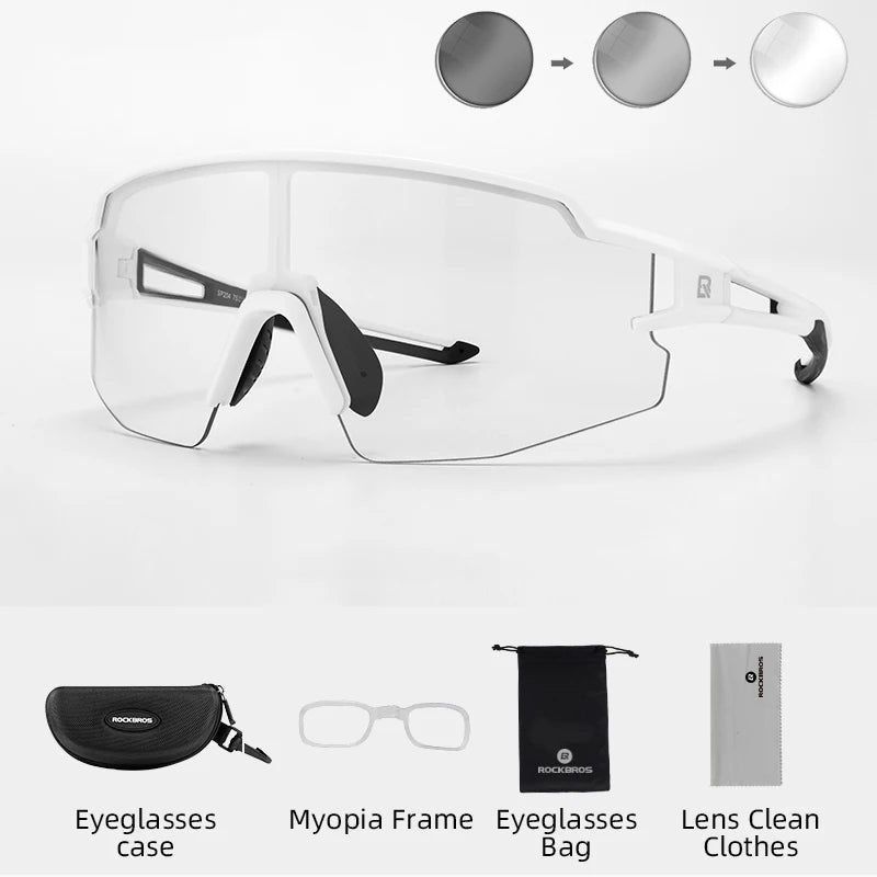 Rockbros Cycling Glasses Photochromic UV400 Sunglasses MTB