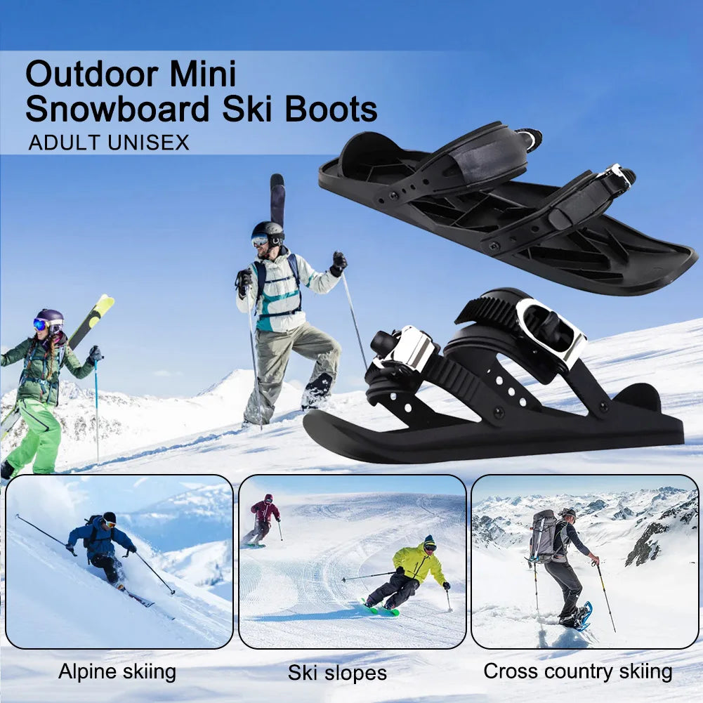 Mini Short Ski Skates For Winter Snow Sports By Hign-concerned