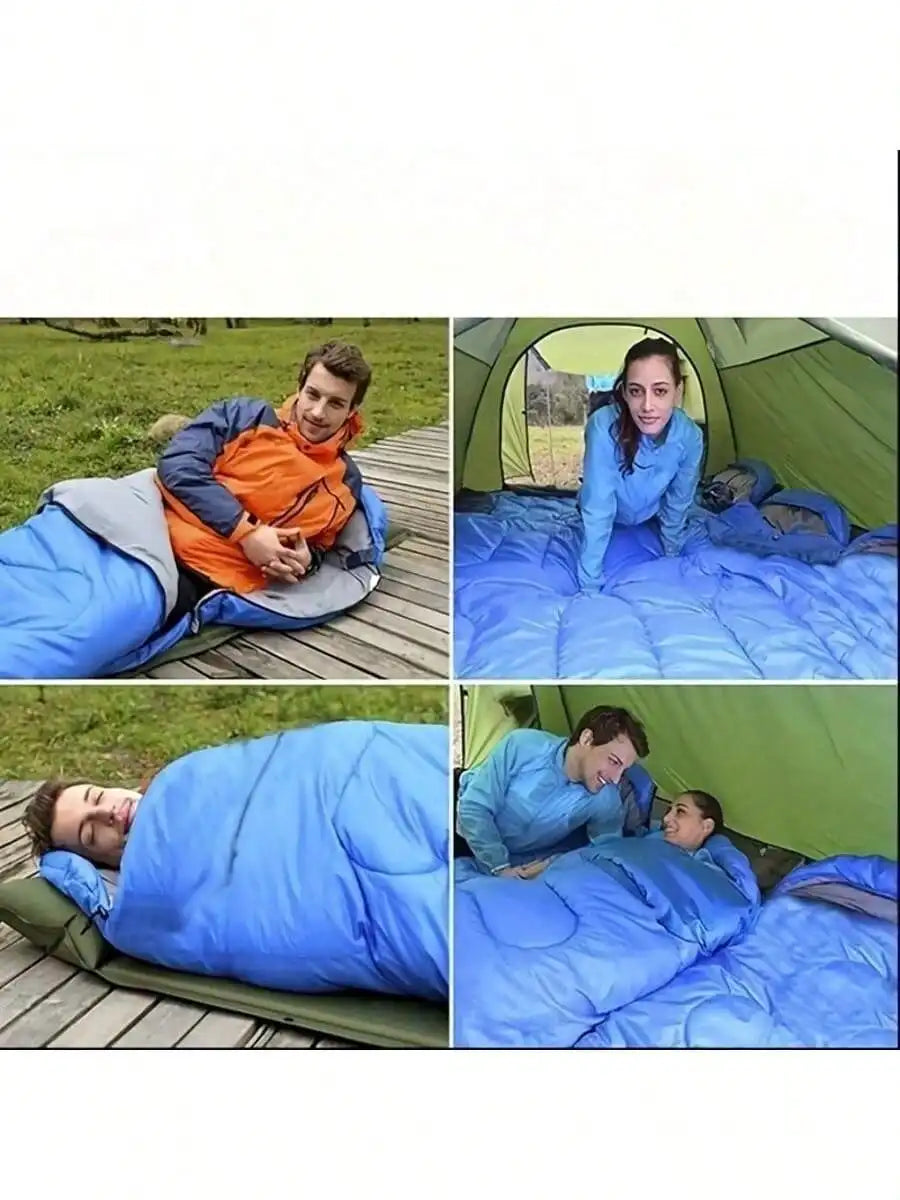 Camping Sleeping Bag Extended Thickened Warm Foldable For Outdoors