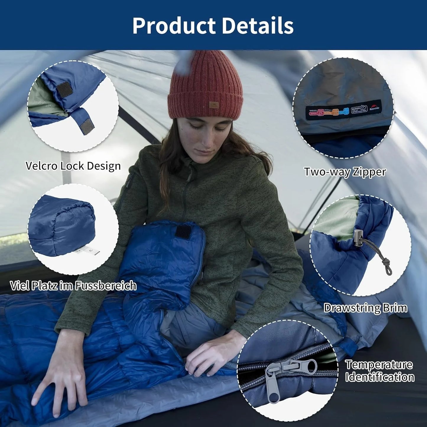Naturehike Mummy Sleeping Bag Ultra Winter Warm For Adults MJ300