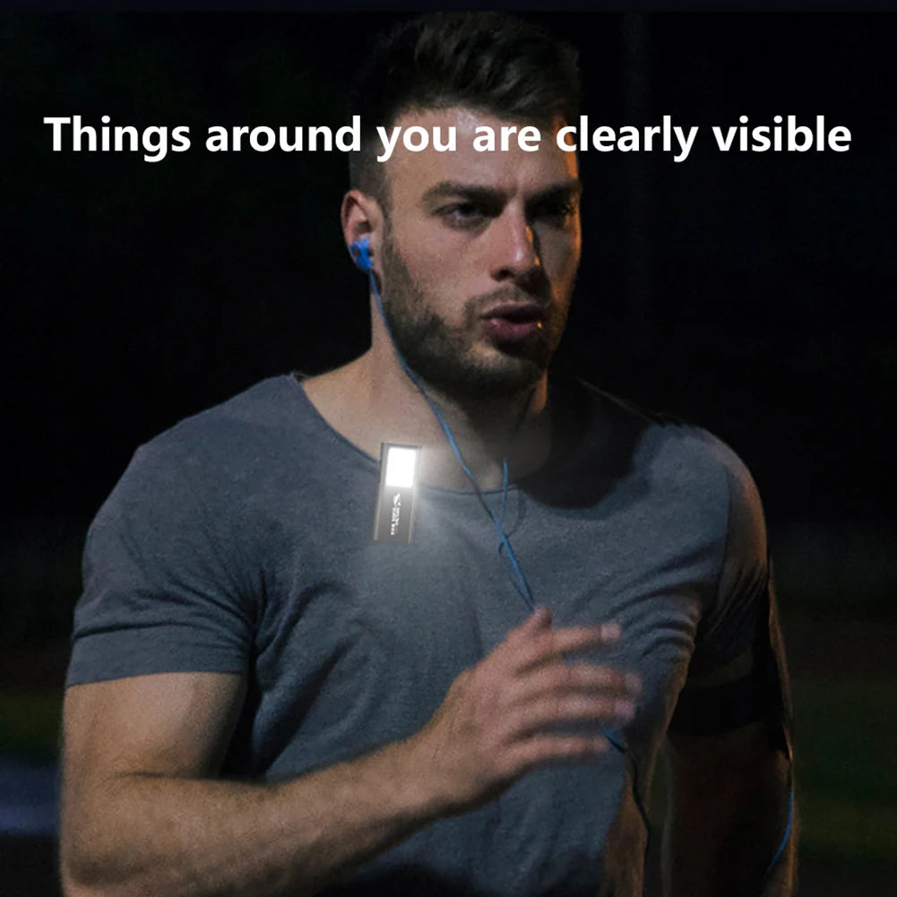 Electric LED EDC Clip Flashlight for Outdoor Running Hiking