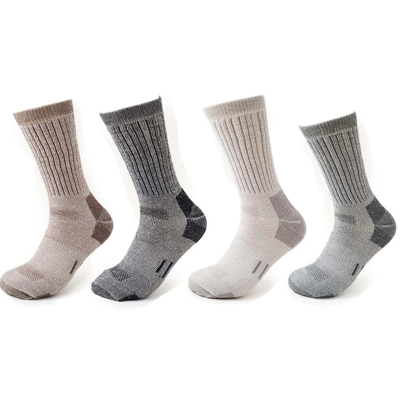 Men Merino Wool Hiking Socks Crew Thermal Boot Socks