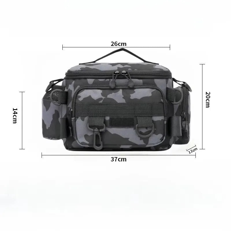 Multifunctional Fishing Backpack for Men with Large Capacity Rod Storage
