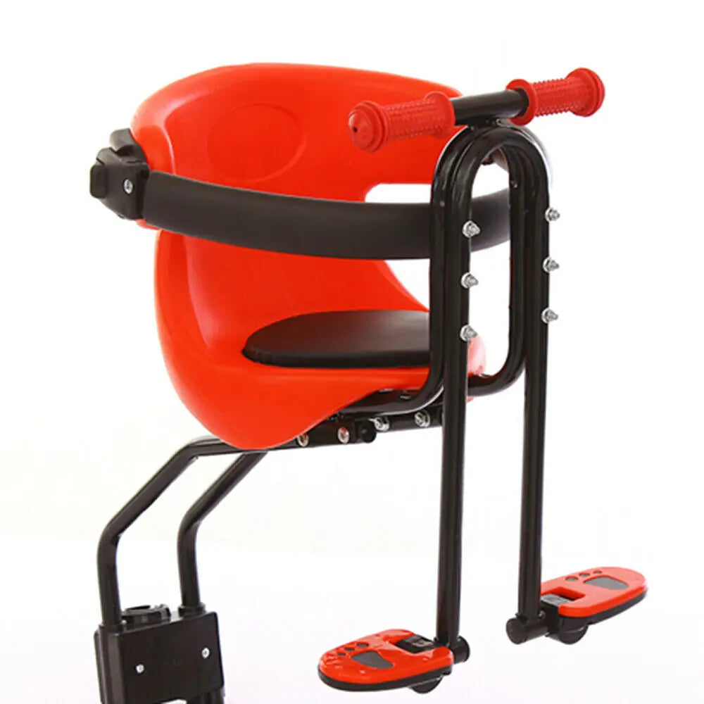 Front Mounted Mountain Bike Child Seat Cushioned Safety for Kids