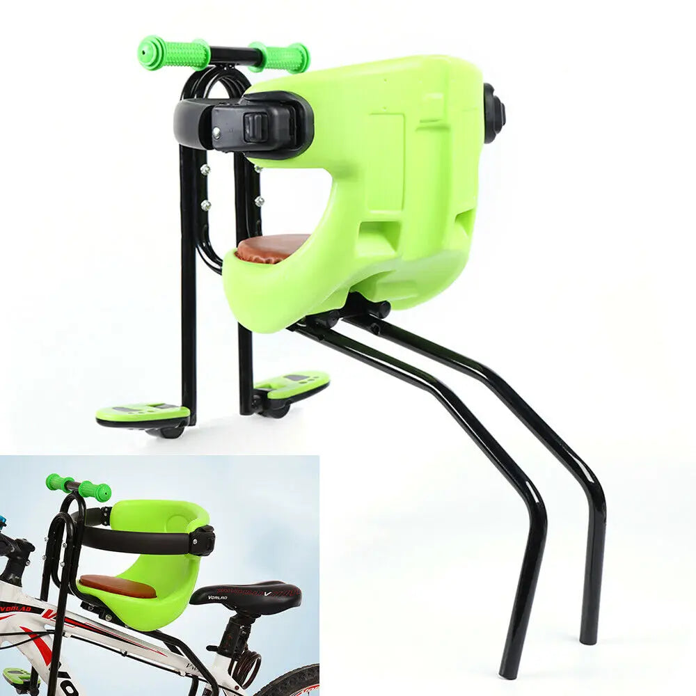 Front Mounted Mountain Bike Child Seat Cushioned Safety for Kids
