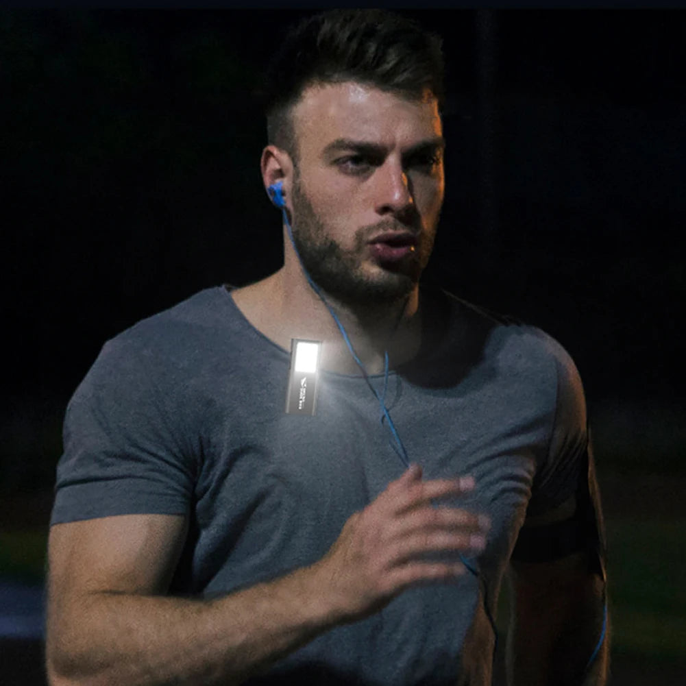 Electric LED EDC Clip Flashlight for Outdoor Running Hiking