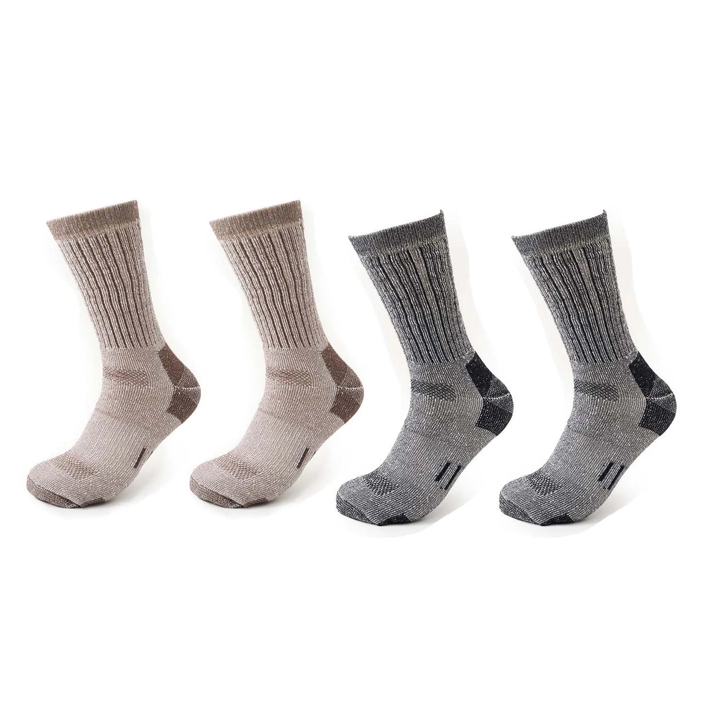 Men Merino Wool Hiking Socks Crew Thermal Boot Socks