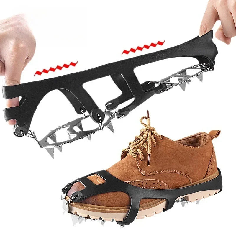 Ice Gripper Spikes for Shoes Winter Anti Slip Hiking Climbing