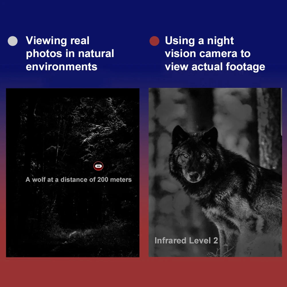 HD 1080P Digital Night Binoculars 2.4 Inch Screen 5X Zoom