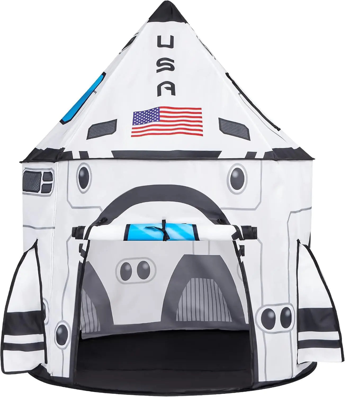 Joyfy Rocket Ship Play Tent With Pop Up Tunnel 3Piece