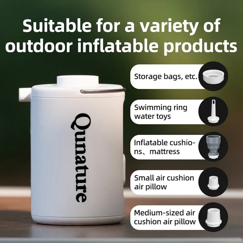 Qunature Wireless Inflator Pump for Outdoor Camping Gear