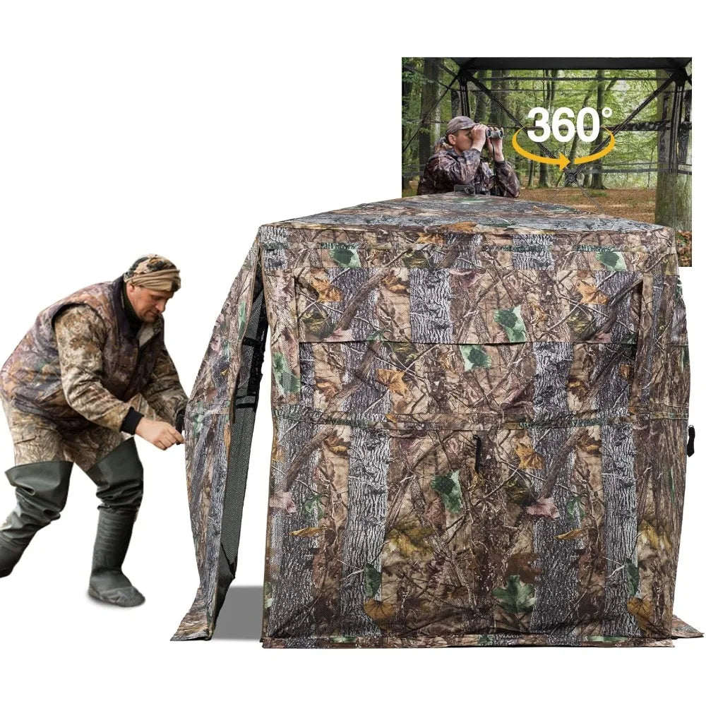 Hunting Blind 270 To 360 See Through Ground Blind Carry Bag