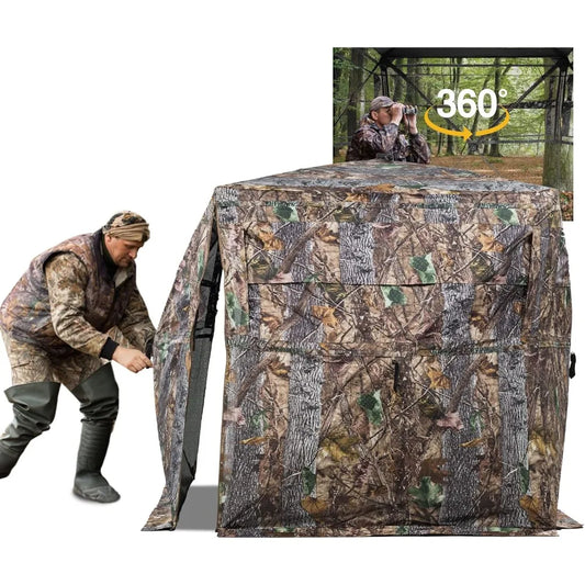 Hunting Blind 270 To 360 See Through Ground Blind Carry Bag