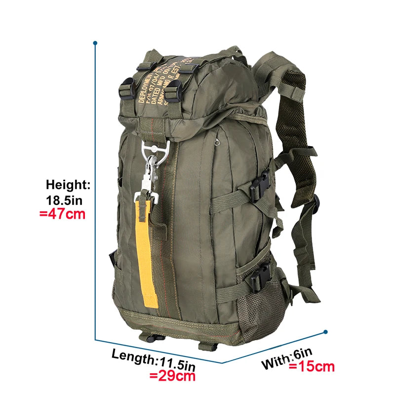 LQARMY Travel Hiking Backpack Waterproof Daypack For Men