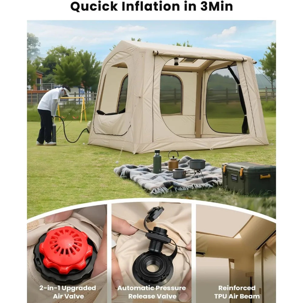 Inflatable SUV Camping Tent 2In1 Back Of Vehicle Shelter