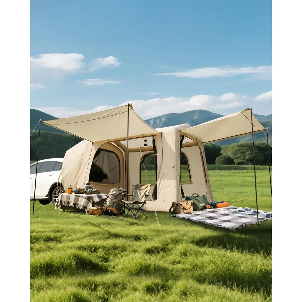 Inflatable SUV Camping Tent 2In1 Back Of Vehicle Shelter