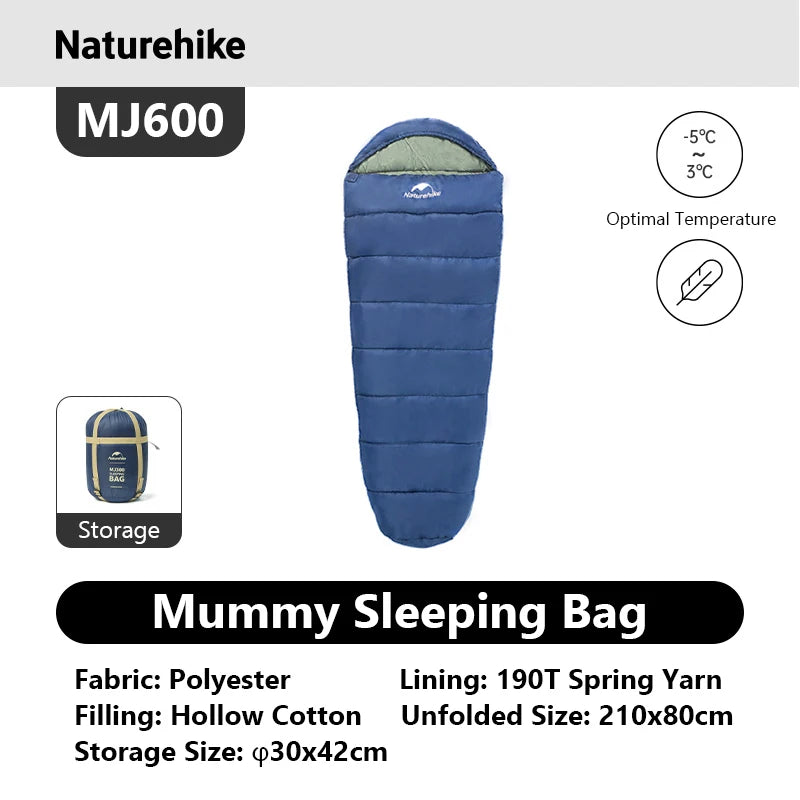 Naturehike Mummy Sleeping Bag Ultra Winter Warm For Adults MJ300
