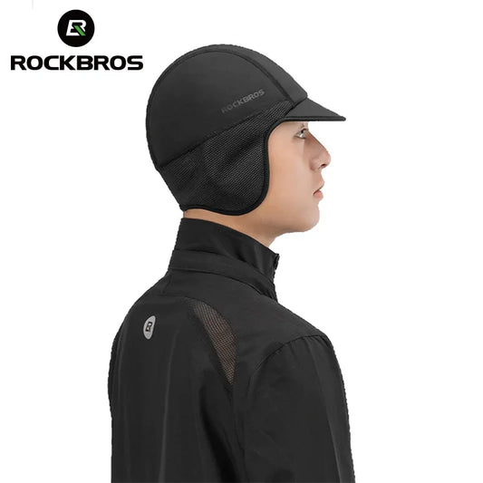 ROCKBROS Winter Warm Cap Windproof Thermal Ski Headwear For Cycling