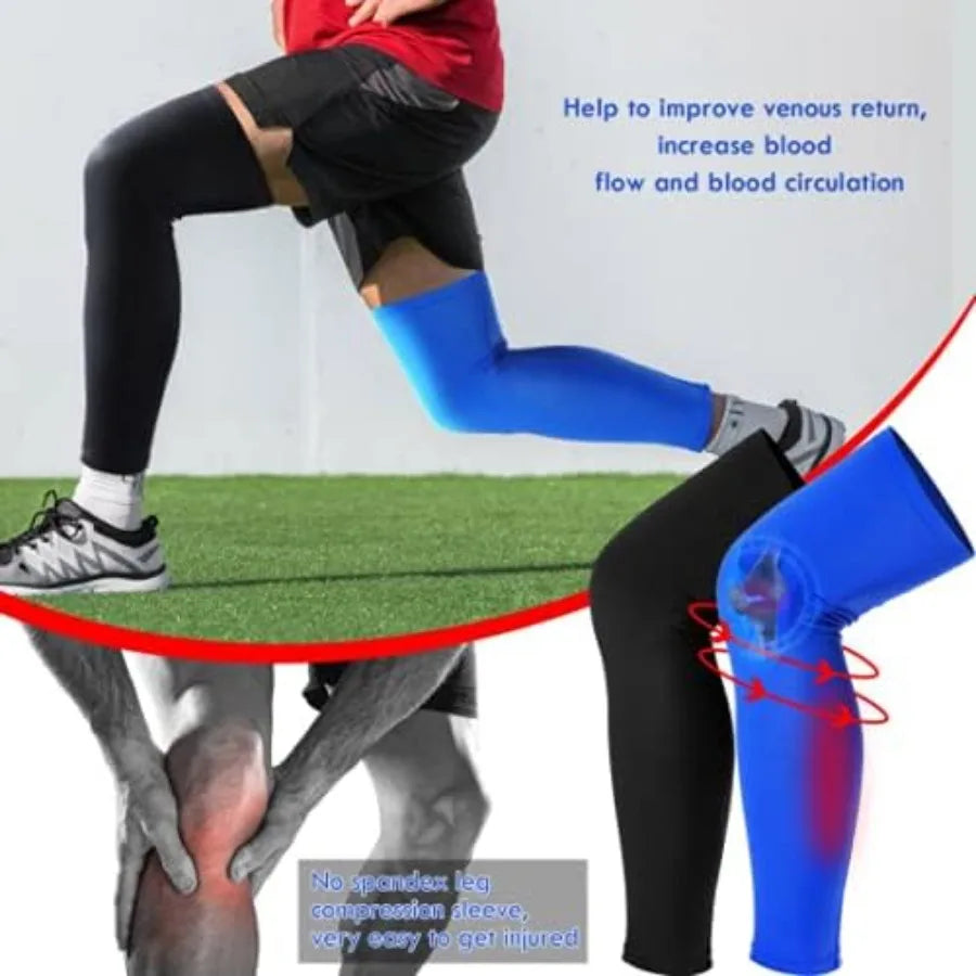 Hign-concerned Long Knee Sleeve For Running And Sports UV Protection