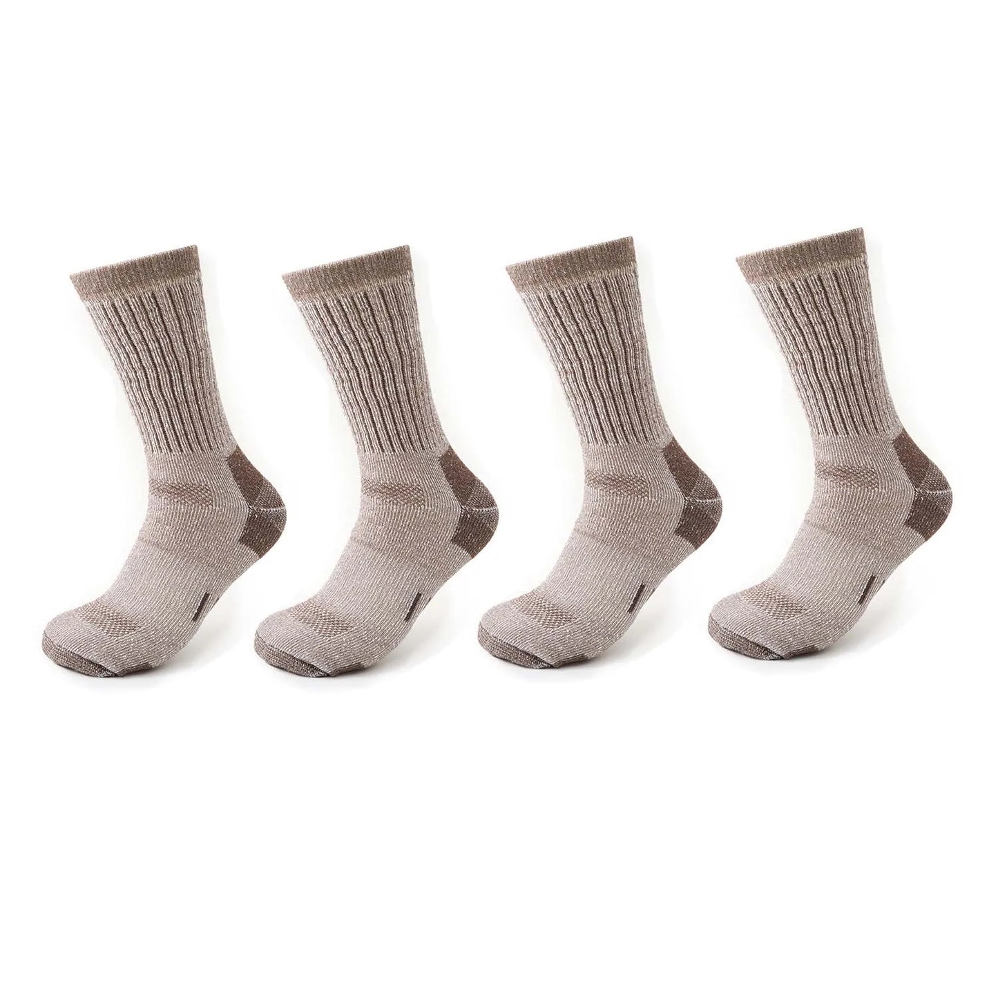 Men Merino Wool Hiking Socks Crew Thermal Boot Socks