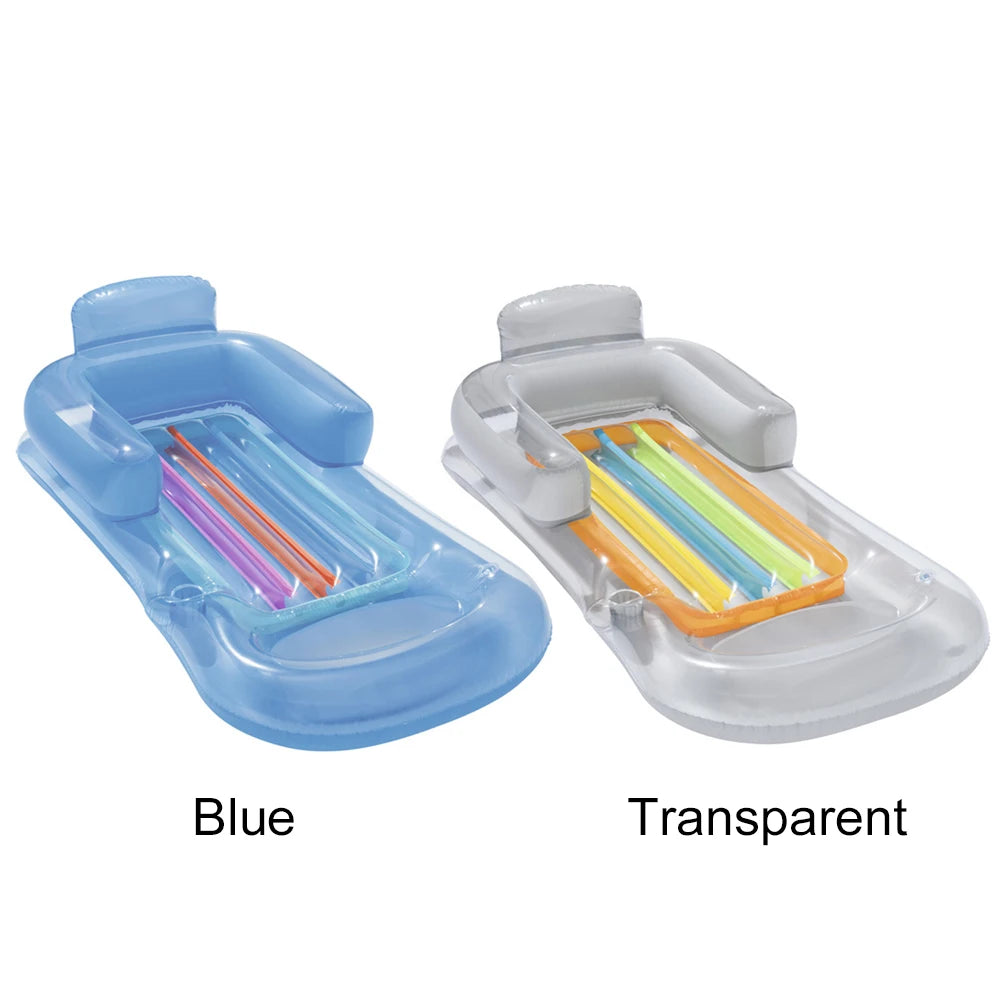 JOCESTYLE Inflatable Water Lounger Chair Floating Pool Seat With BackrestIntegrated