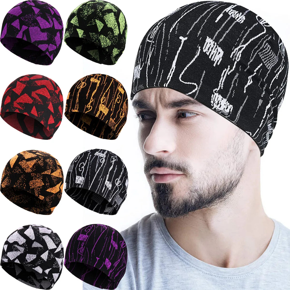 Winter Soft Cotton Beanie Double Layer Windproof Liner