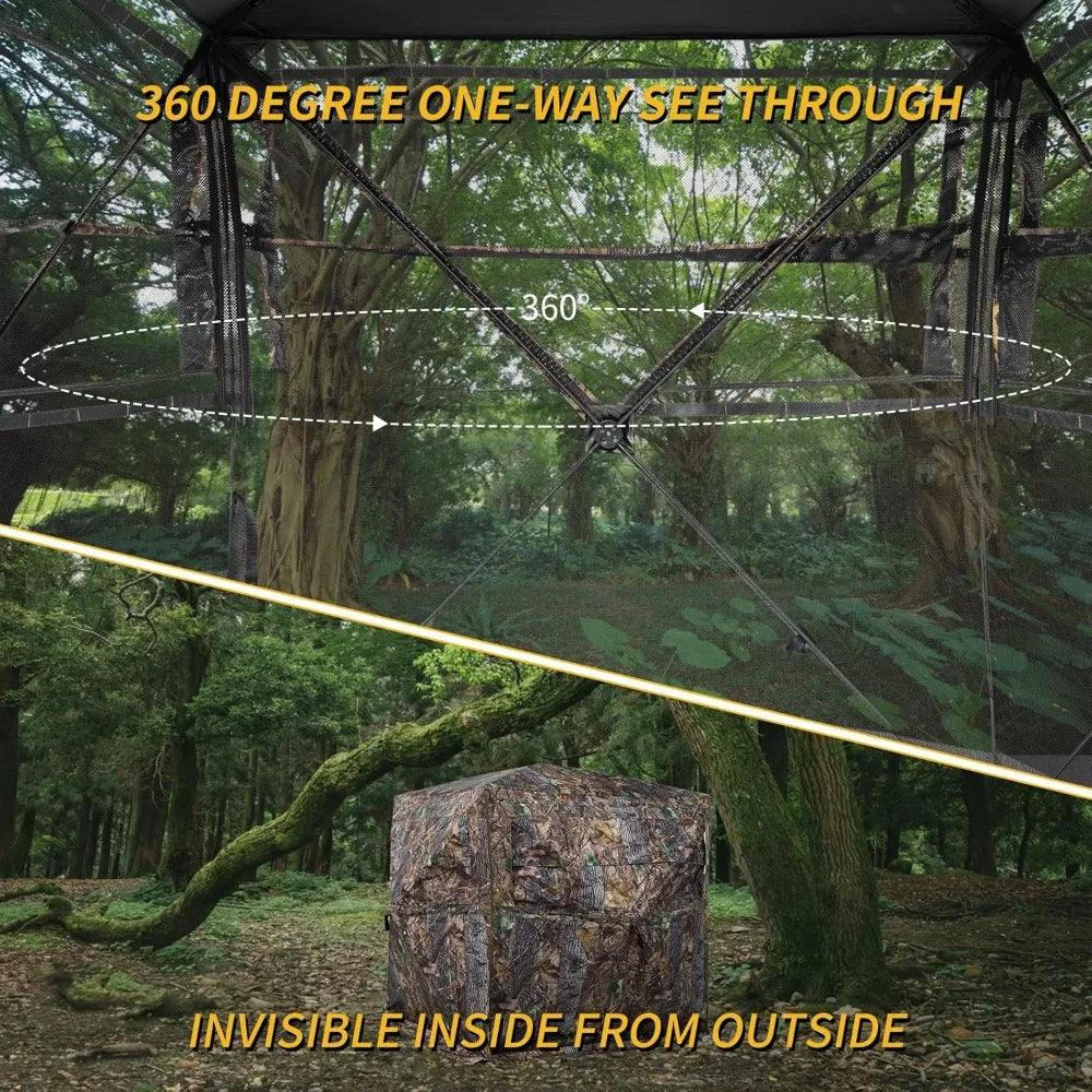 Hunting Blind 270 To 360 See Through Ground Blind Carry Bag