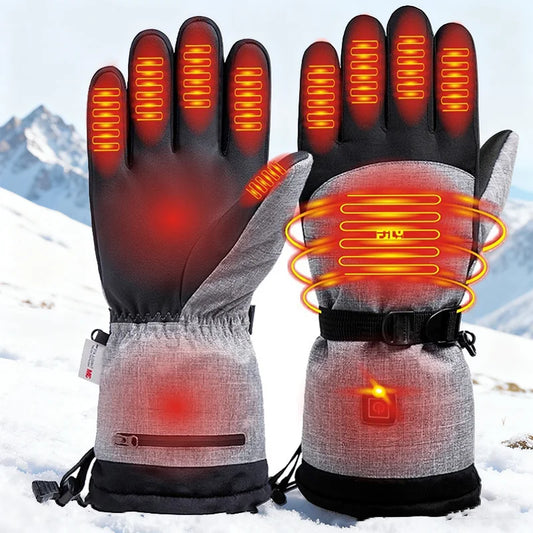 Heated Electric Thermal Warmer Gloves for Outdoor Activities
